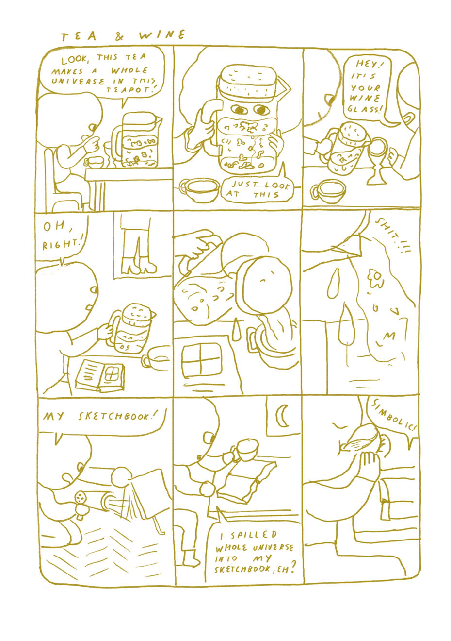 Tea and wine Page from Kuš! Welcome to Casa BABA publication