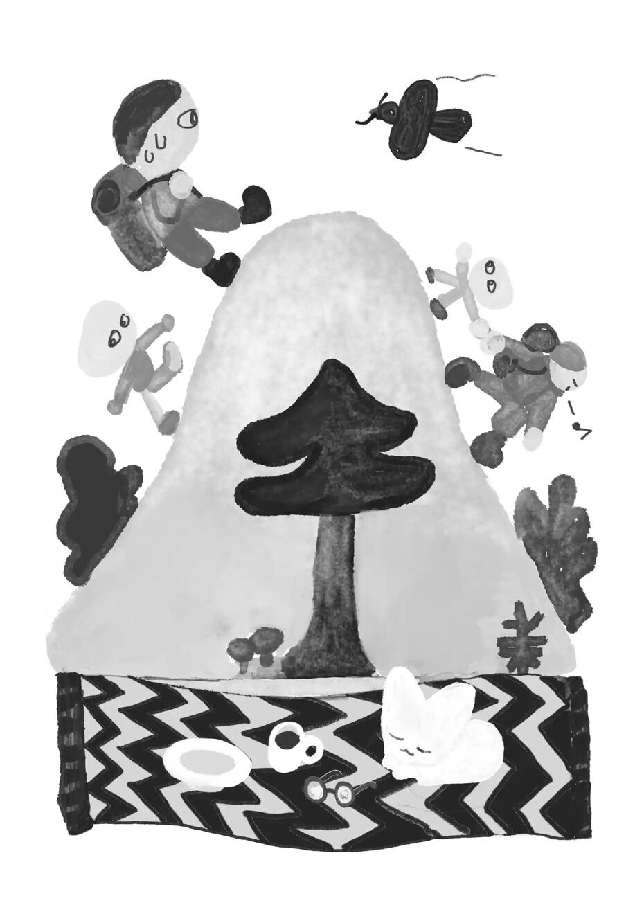 Ams ams ams!, illustrations by Jurijs Tatarkins Illustration by Jurijs Tatarkins