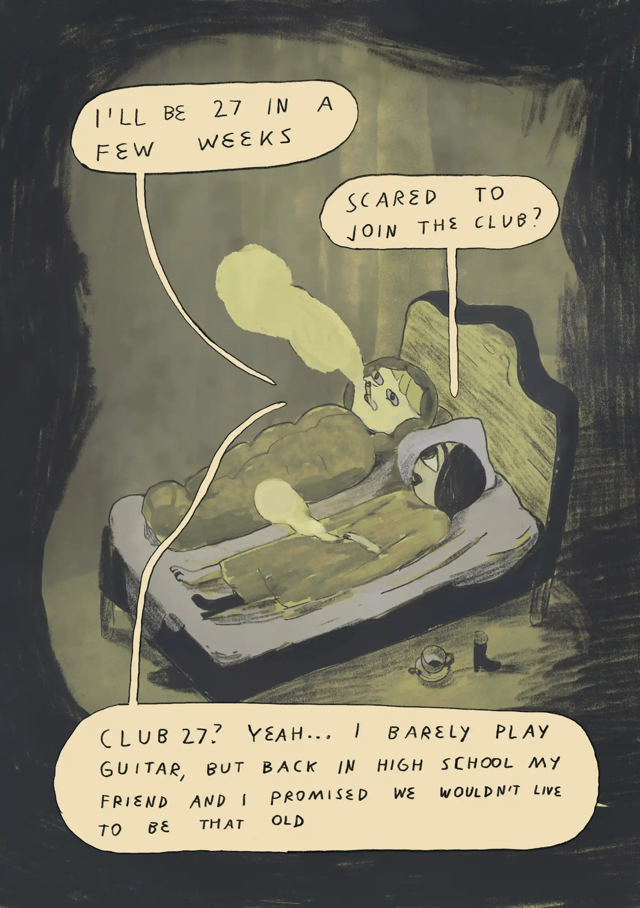 in bed Page from Kuš! #57 Mythbústers Baltic–Nordic anthology